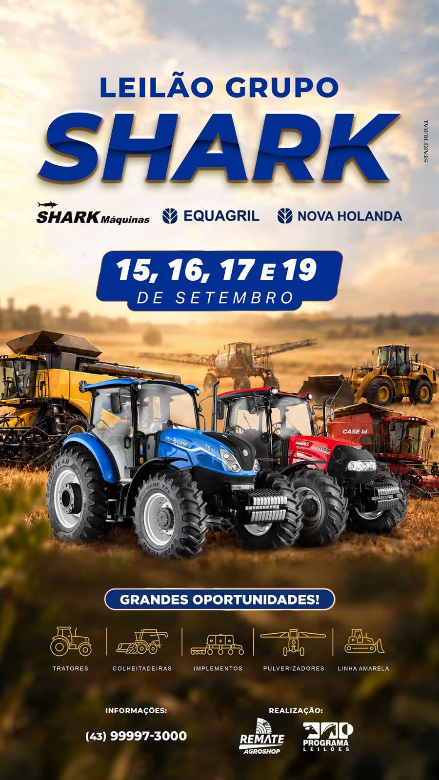 LEILÃO SHARK MÁQUINAS LEILÃO SHARK MÁQUINAS