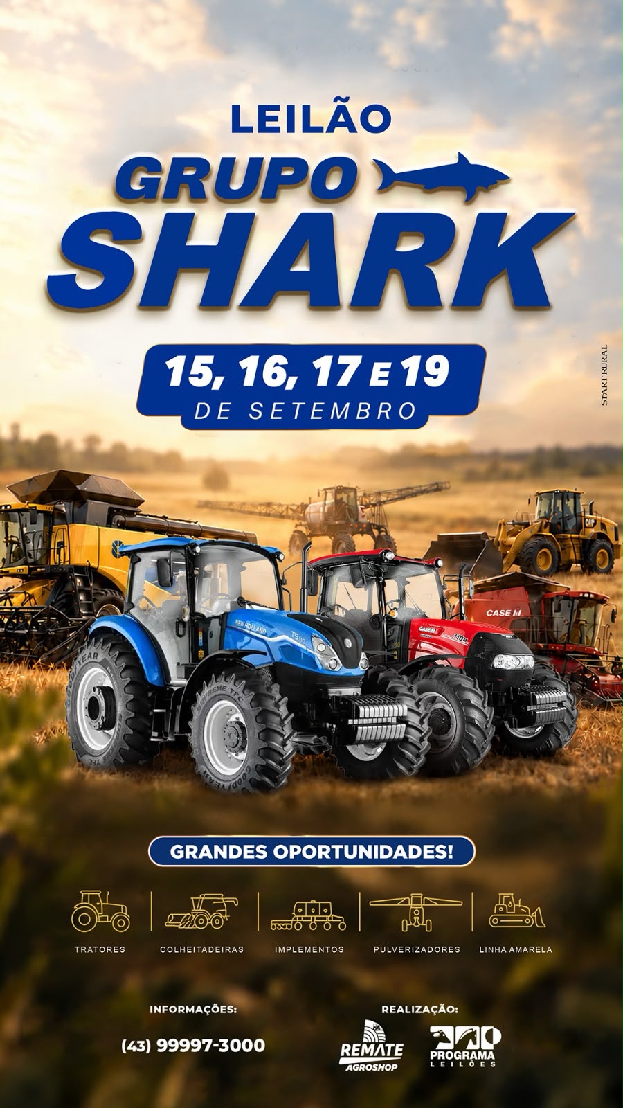 LEILÃO SHARK MÁQUINAS