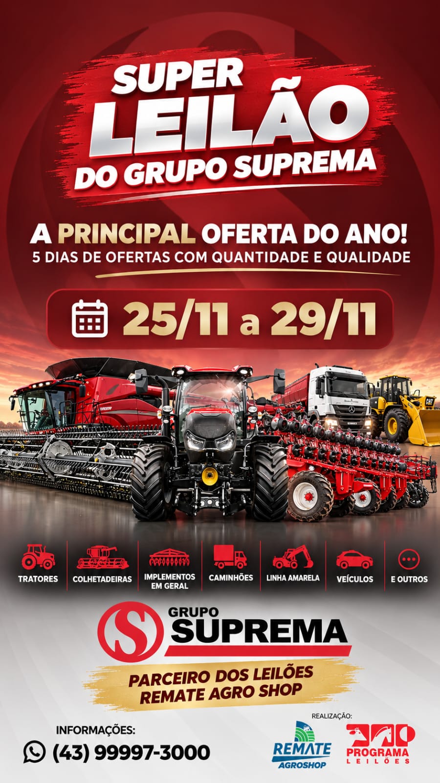 SUPER LEILÃO GRUPO SUPREMA SUPER LEILÃO GRUPO SUPREMA